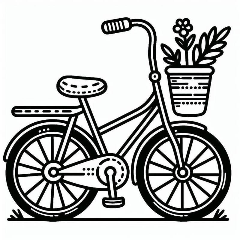 Bicicletta 1 da colorare