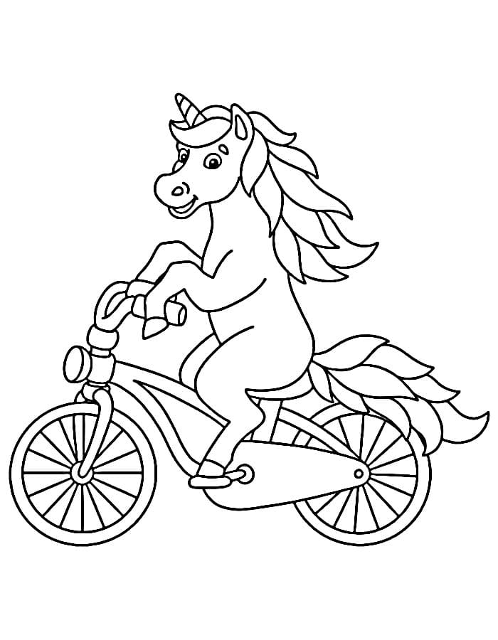 Bicicletta Base da colorare