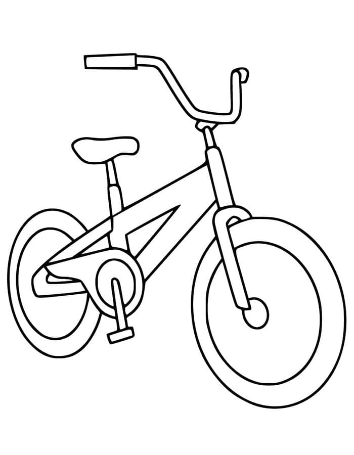 Bicicletta Gratis per Bambini da colorare