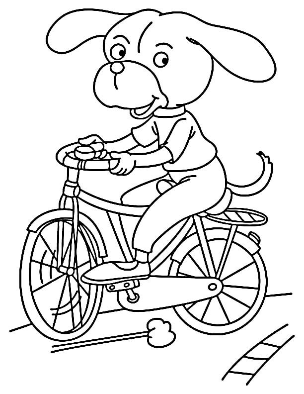 Bicicletta Gratuito da Stampare da colorare