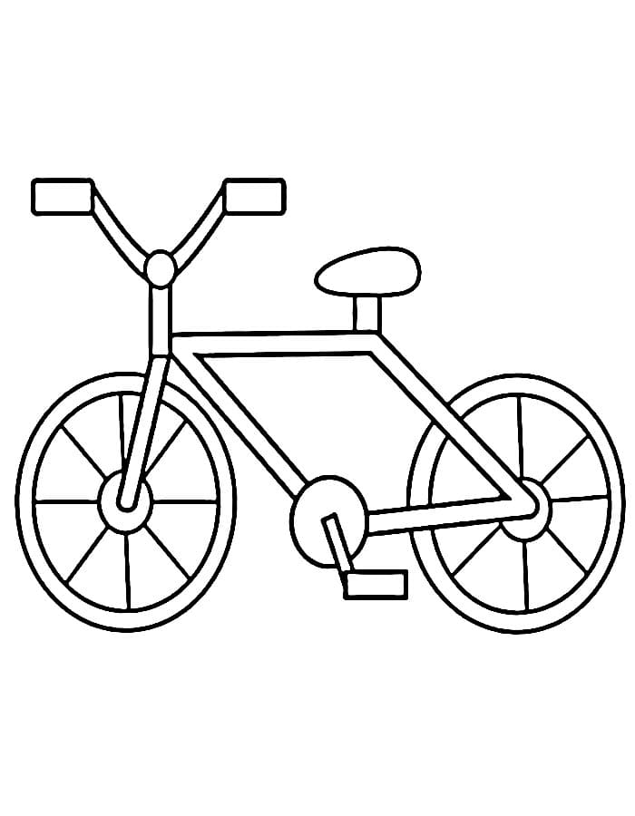 Bicicletta Normale da colorare