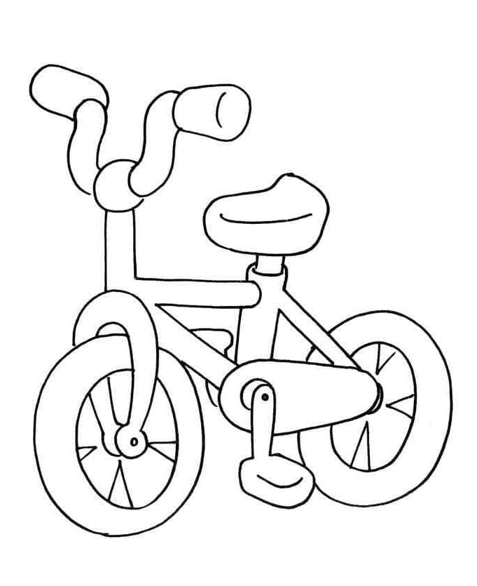 Bicicletta Stampabile da colorare