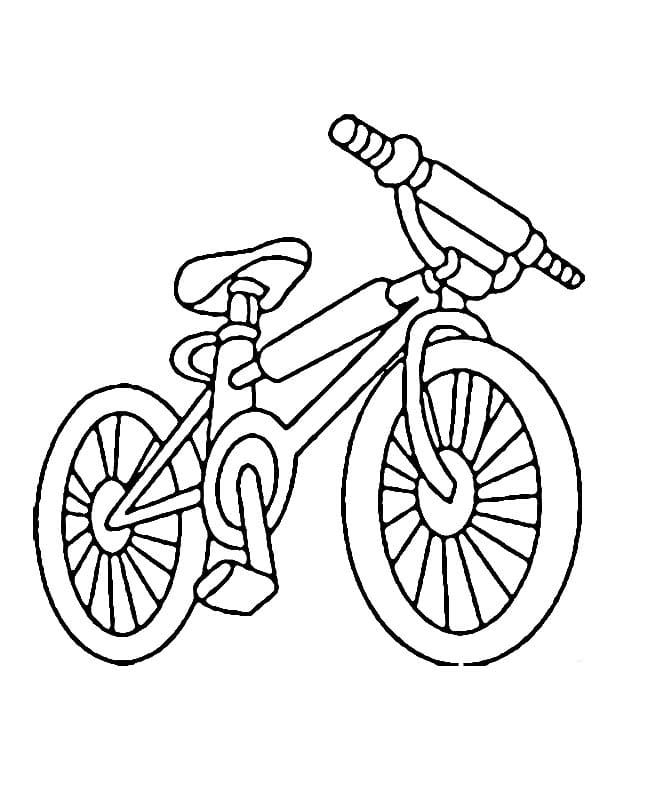 Bicicletta a Costo Zero da colorare