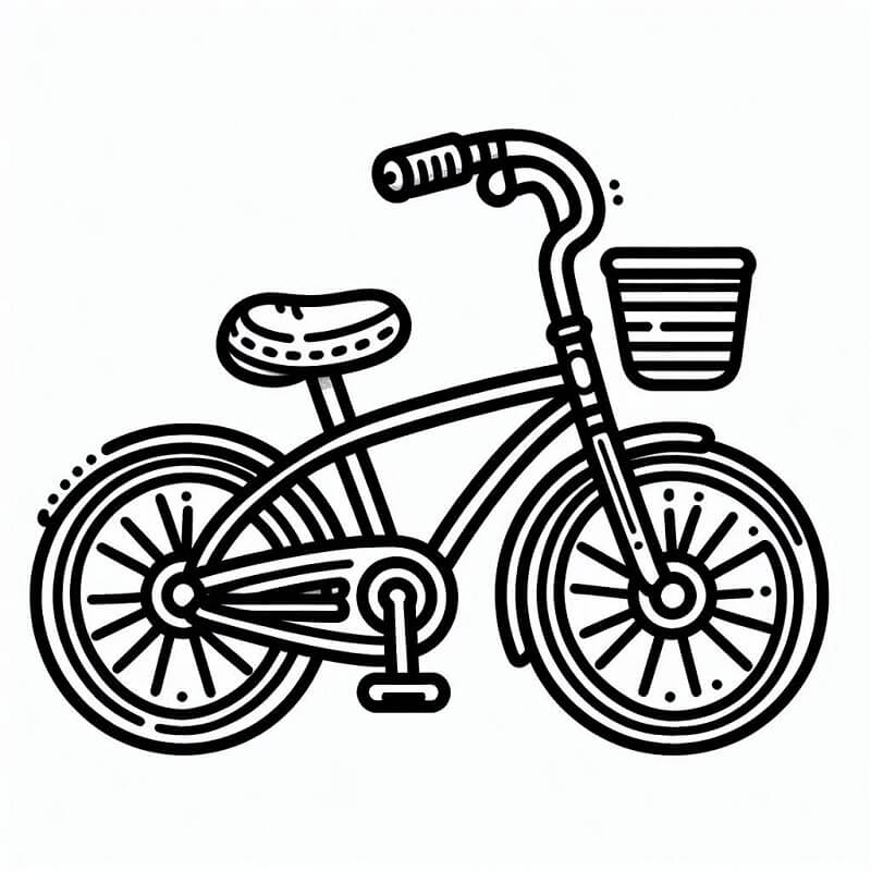 Bicicletta per Bambini di 3 Anni da colorare