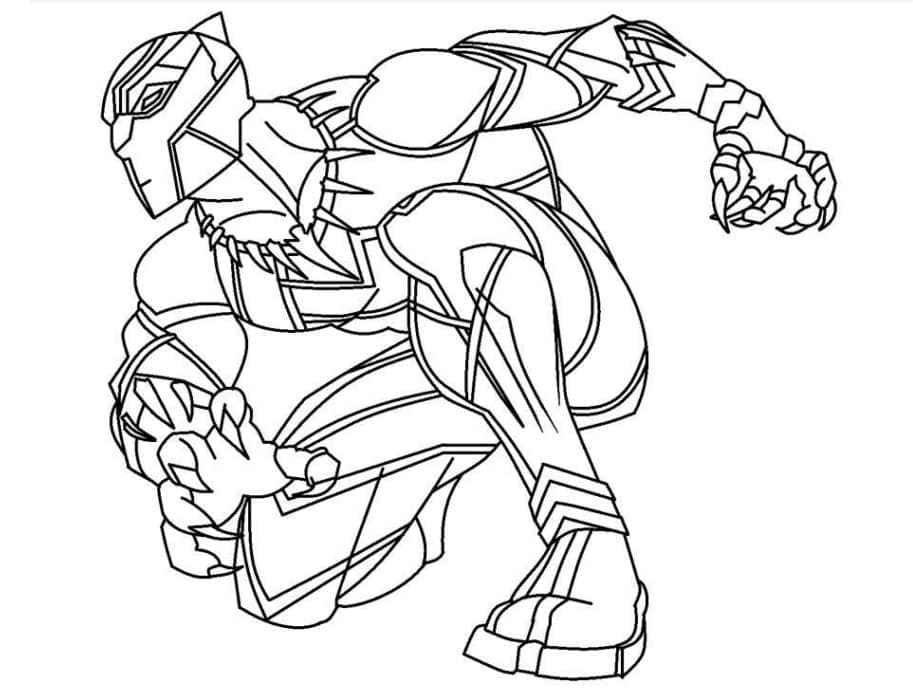 Black Panther Bello da colorare