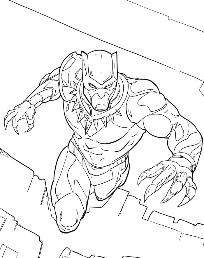 Black Panther da colorare