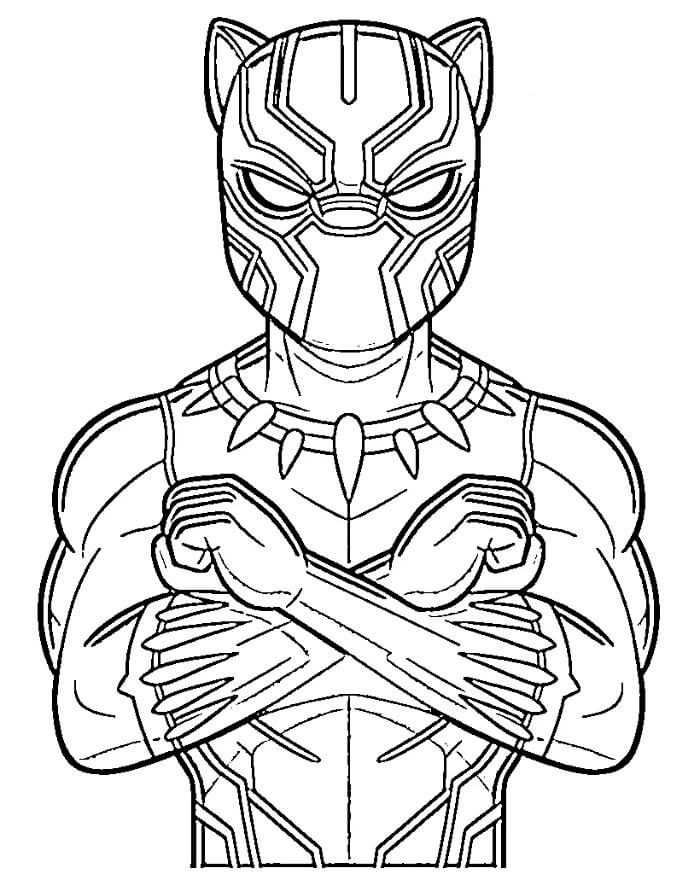 Black Panther Gratuito per Bambini da colorare