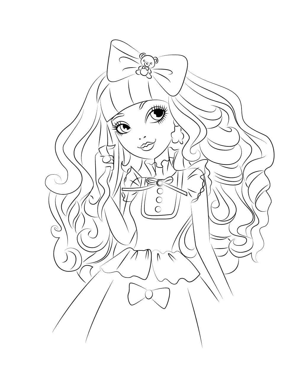 Blondie Lockes Ever After High da colorare
