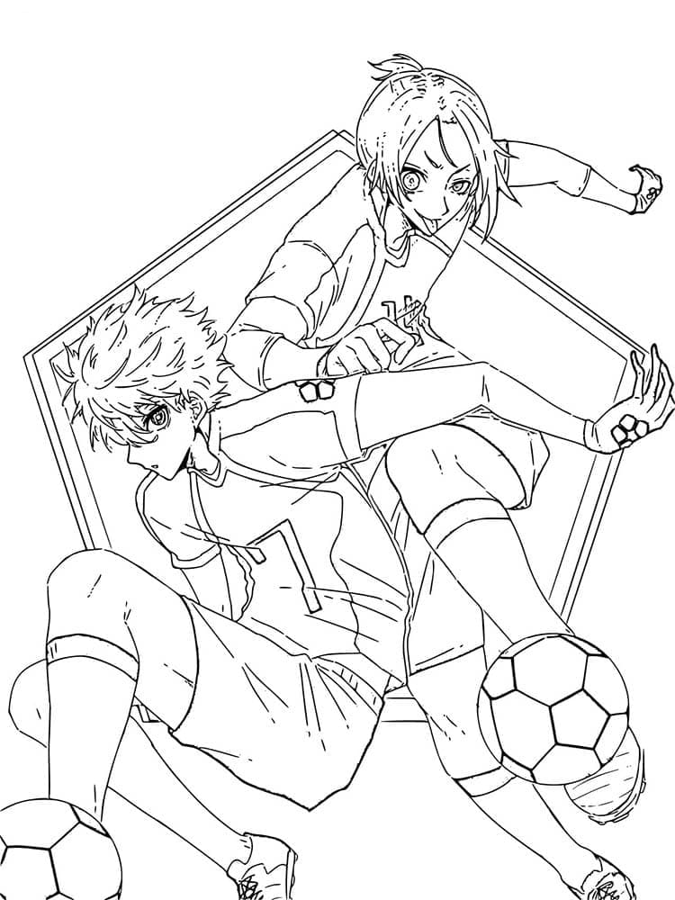 Blue Lock Gratuito da Stampare da colorare