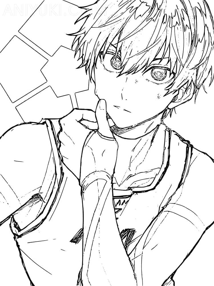 Blue Lock Stampabile Gratuito da colorare