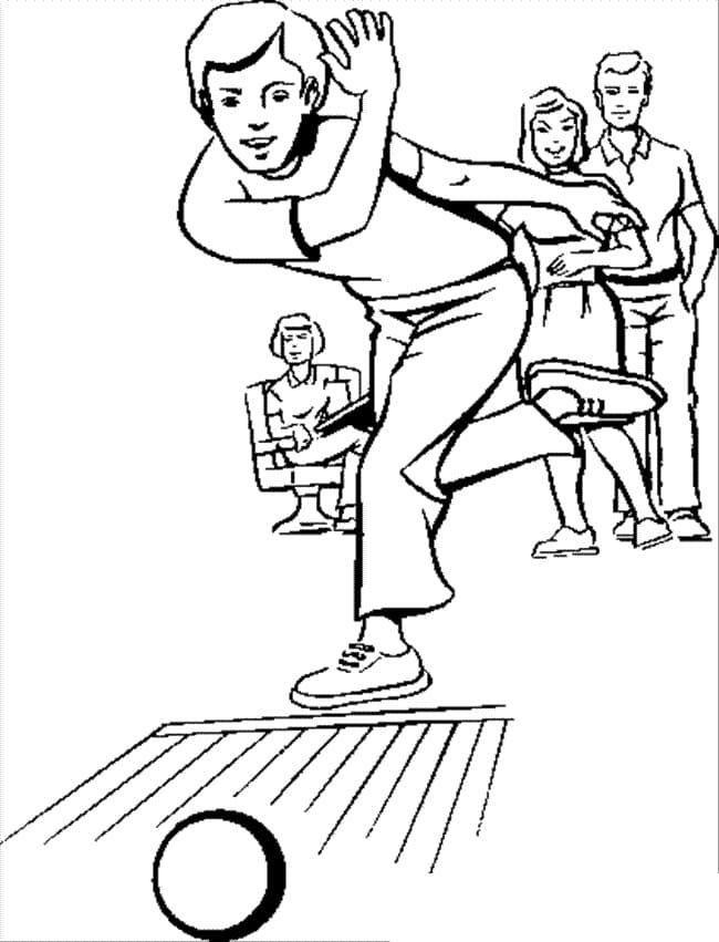 Bowling Libero da colorare