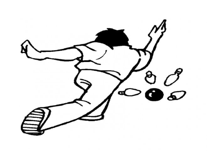 Bowling per Bambini di 5 Anni da colorare