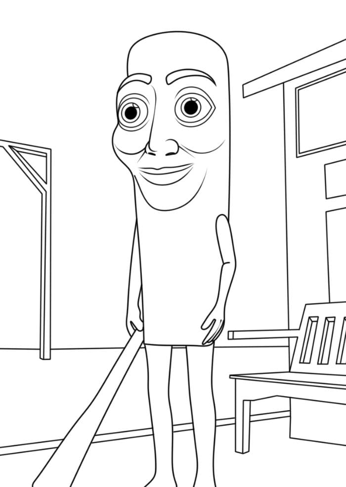 Brainrot Tung Tung Tung Sahur da colorare