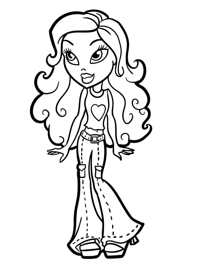Bratz molto carine da colorare