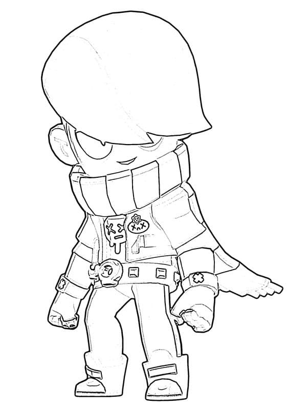 Brawl Stars Edgar da colorare