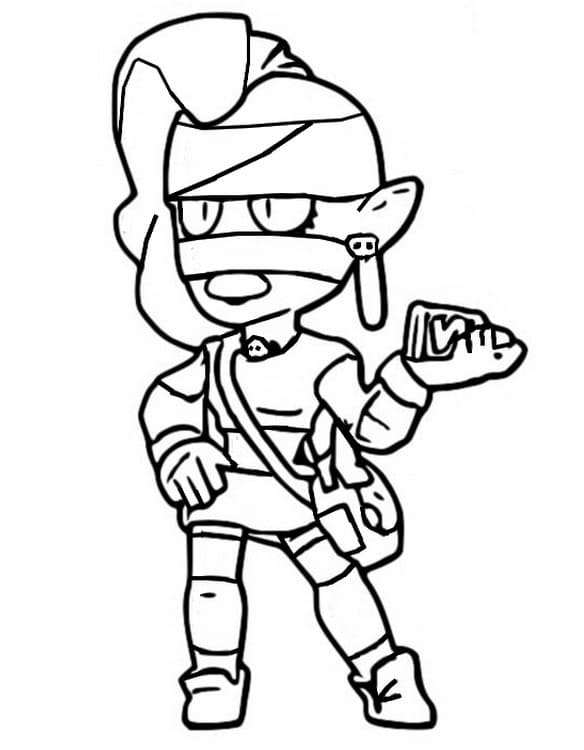 Brawl Stars Emz da colorare