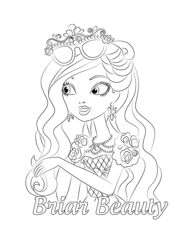 Briar Beauty Ever After High da colorare