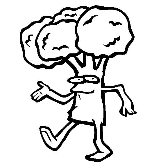 Broccolo Immagine Libera da colorare