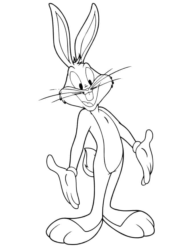 Bugs Bunny Facili da colorare