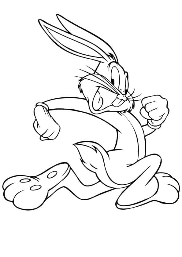 Bugs Bunny da Cartone da colorare