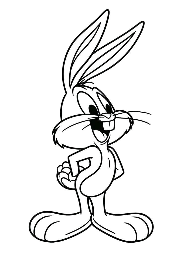 Bugs Bunny per Bambini di 2 Anni da colorare