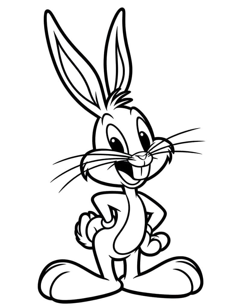 Bugs Bunny per Bambini di 5 Anni da colorare