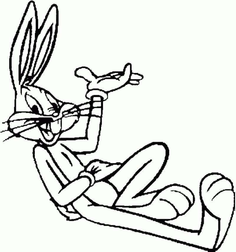 Bugs Bunny per Bambini di 6 Anni da colorare