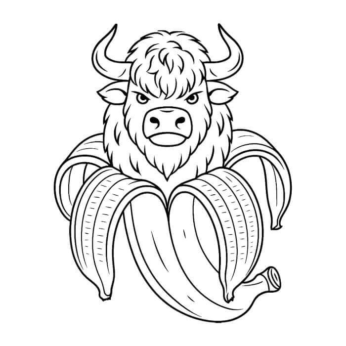 Bulliccinni Bananini Italian Brainrot da colorare