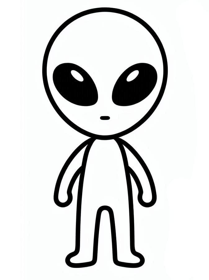 Buon alieno da colorare