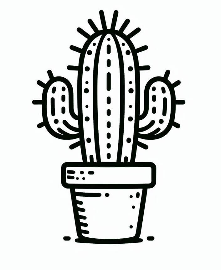 Cactus 1 da colorare