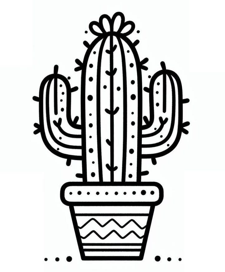 Cactus 2 da colorare