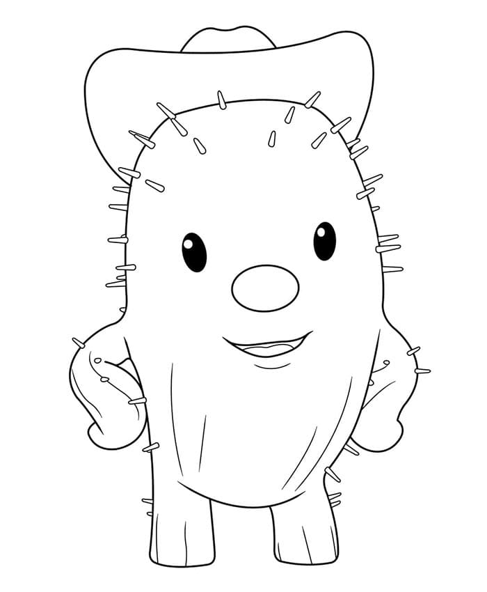 Cactus Base da colorare