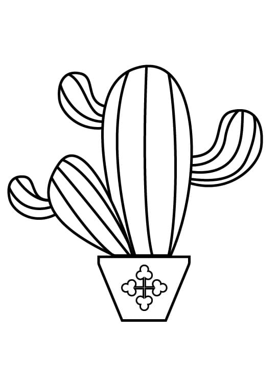 Cactus Gratuito da colorare