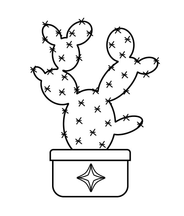 Cactus Molto Bellissimo da colorare