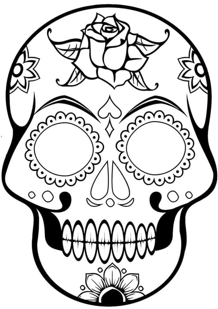 Calaveras Colorabile per Bambini da colorare