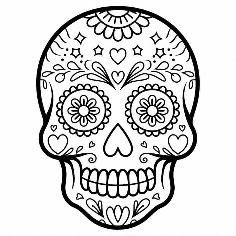 Calaveras Eccezionale da colorare