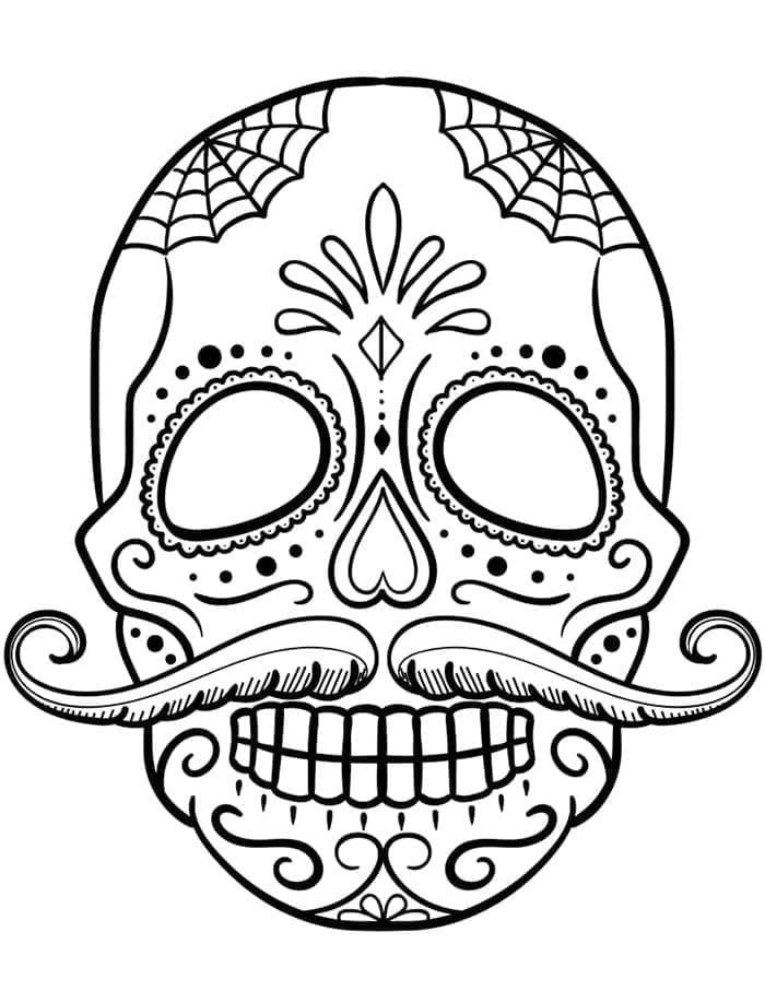 Calaveras Gratis Stampabile da colorare