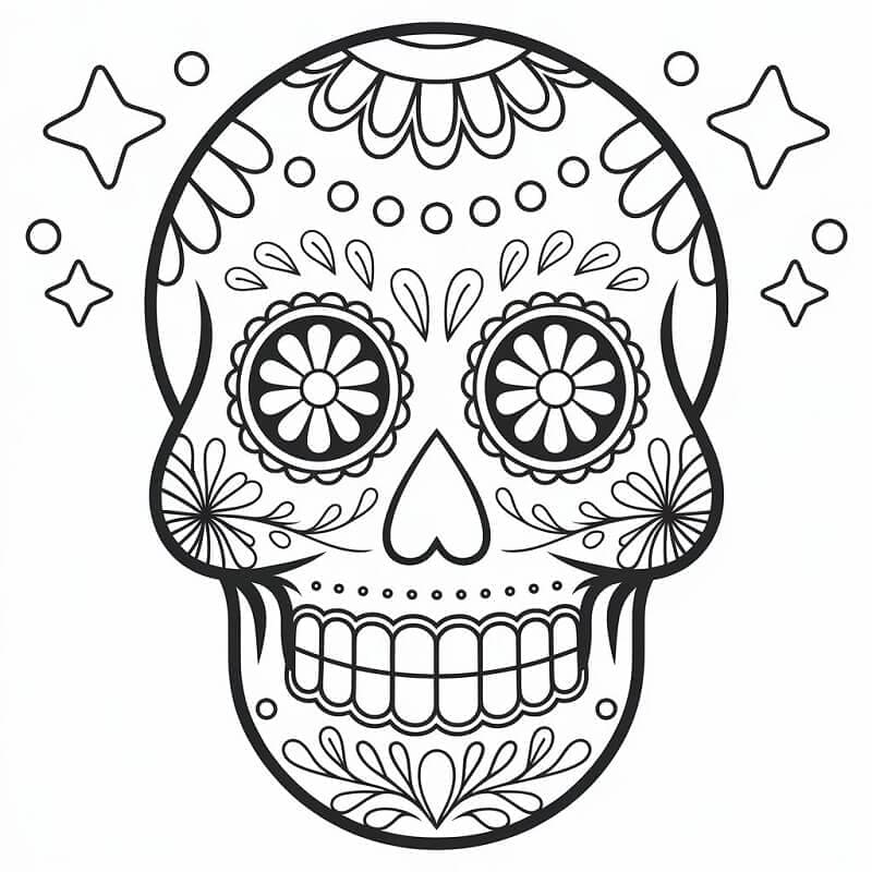 Calaveras Gratis da colorare