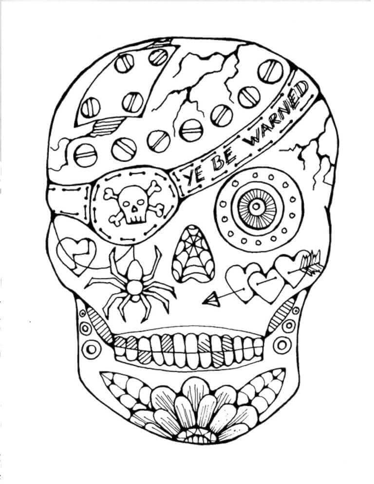 Calaveras Immagine Gratuita da colorare