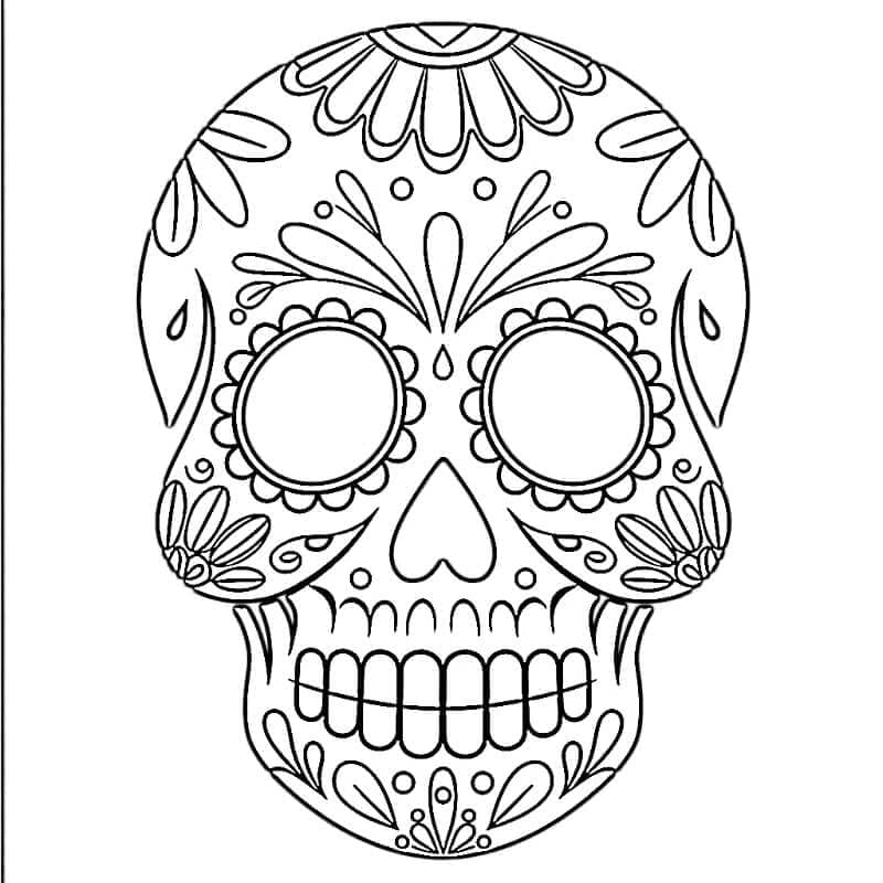 Calaveras Meraviglioso da colorare