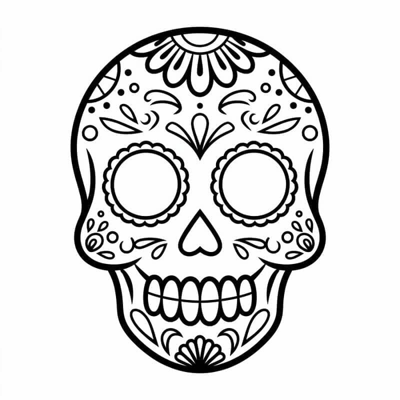 Calaveras Molto Bellissimo da colorare