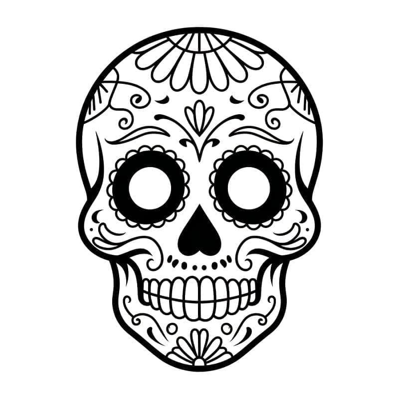 Calaveras Stampabile Gratis da colorare