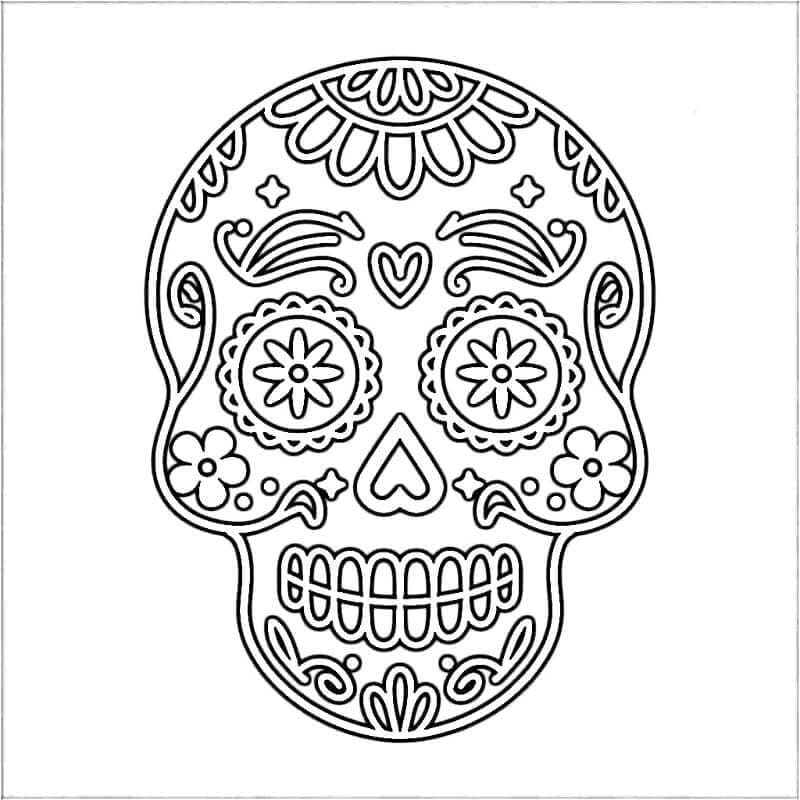 Calaveras Stampabile da colorare