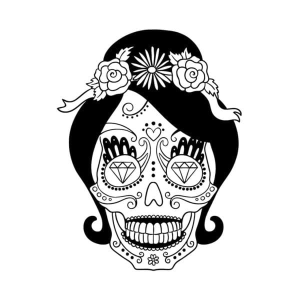 Calaveras per Bambini di 5 Anni da colorare