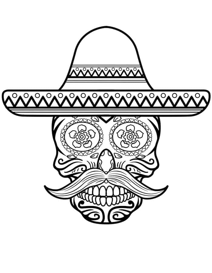 Calaveras per Stampare da colorare