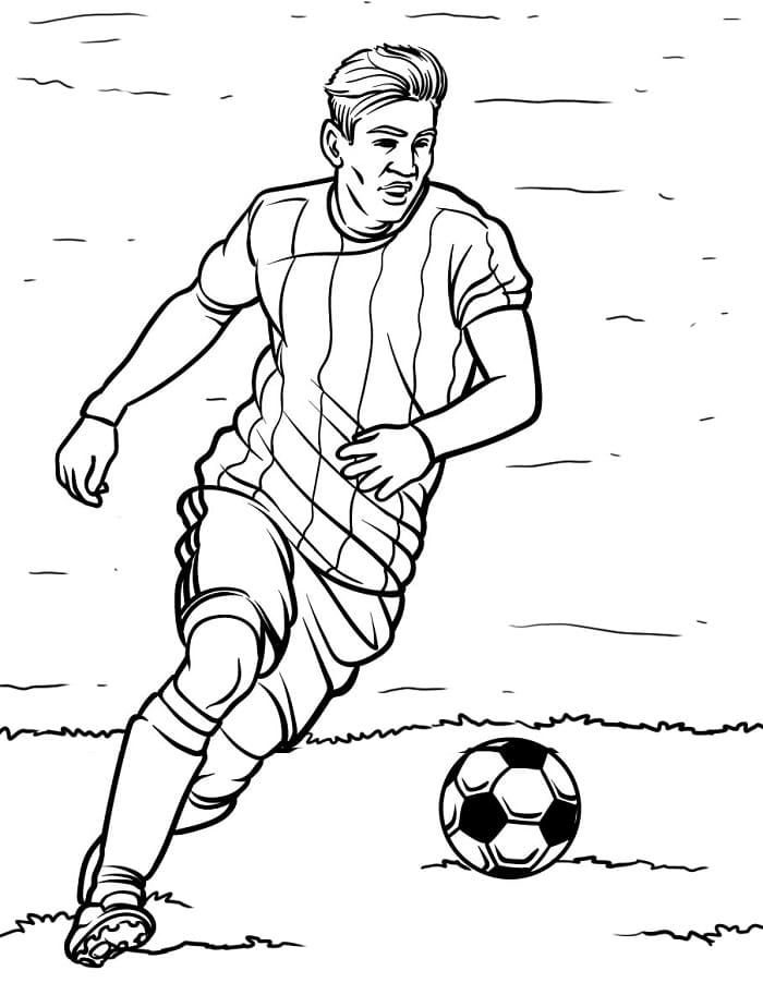 Calcio Libero Stampabile da colorare