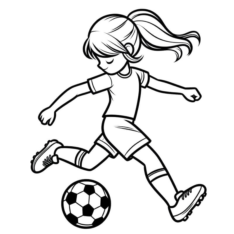 Calcio per Bambini di 4 Anni da colorare