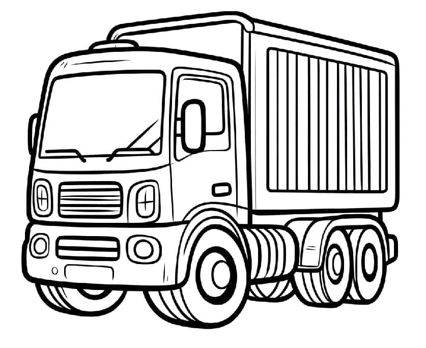 Camion Gratis Stampabile da colorare