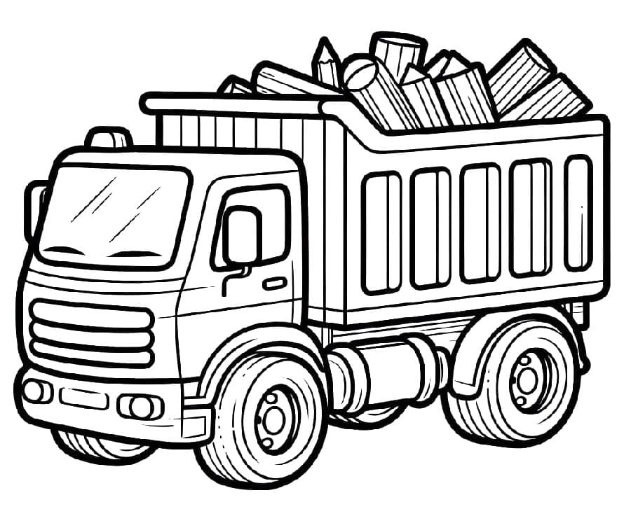 Camion Gratis per Bambini da colorare