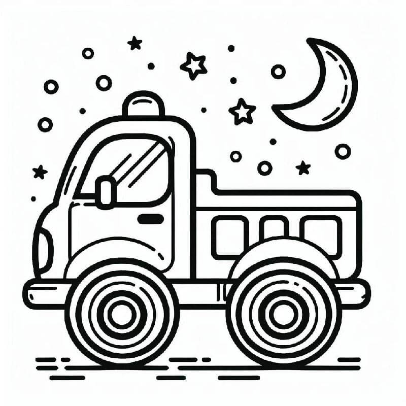 Camion Gratuito Stampabile da colorare
